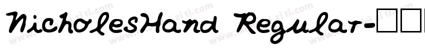 NicholesHand Regular字体转换